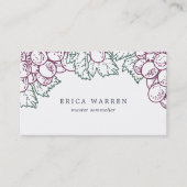 TraubenArbor | Sommelier - oder Weinindustrie Visitenkarte (Vorderseite)