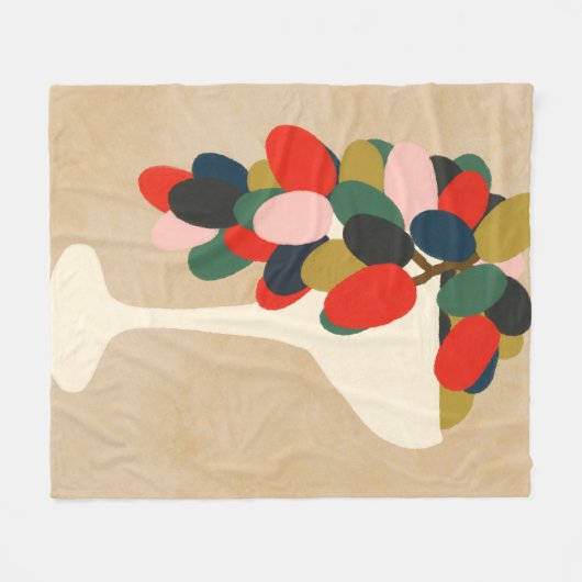 TraubenArray Fleecedecke (Vorderseite (Horizontal))