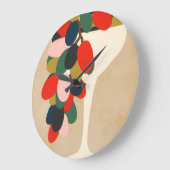 TraubenArray Große Wanduhr (Winkel)