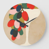 TraubenArray Große Wanduhr (Vorderseite)