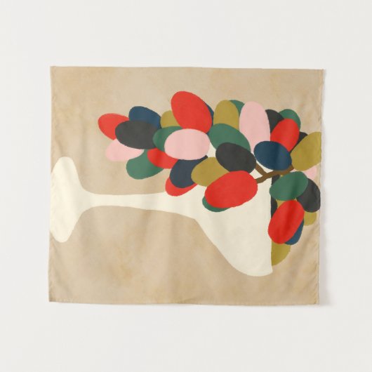 TraubenArray Wandteppich (Vorderseite (Horizontal))