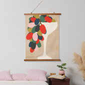 TraubenArray Wandteppich Mit Holzrahmen (Schlafzimmer)