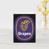 Traubenaufkleber Kostüm Kinder Trauben Frucht Matc Karte (Gelbe Blume)