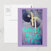 Traubenbälle des Feuers Collage Postkarte (Vorne/Hinten)