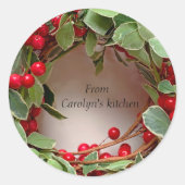 Traubenbrand Runder Aufkleber (Vorderseite)