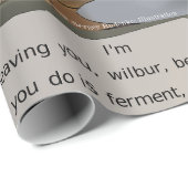 Traubenbruch Funny Food, Wine & Marriage Comic Geschenkpapier (Rolleneckpunkt)