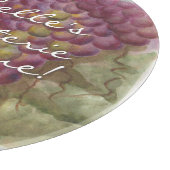 Traubencluster Charcuterie Round Cutting Board Schneidebrett (Ecke)