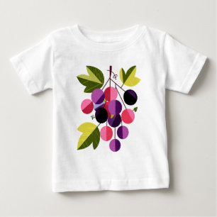 Traubencluster – Lustige Fruchtillustration für Ki Baby T-shirt