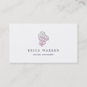 Traubencluster | Sommelier - oder Weinindustrie Visitenkarte (Vorderseite)