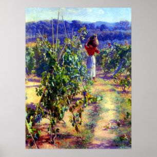 Traubenernte Elin Danielson-Gambogi 1900 Poster