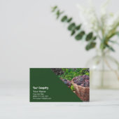 Traubenernte Visitenkarte (Stehend Vorderseite)