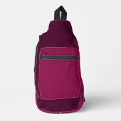 'Traubenfarbenes' Gürteltasche Crossbody Bag (Vorderseite)