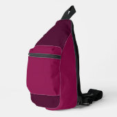 'Traubenfarbenes' Gürteltasche Crossbody Bag (Rechte Ecke)