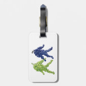 Traubenfreunde Gepäckanhänger (Rückseite vertikal)