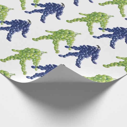 Traubenfreunde Geschenkpapier (Ecke)