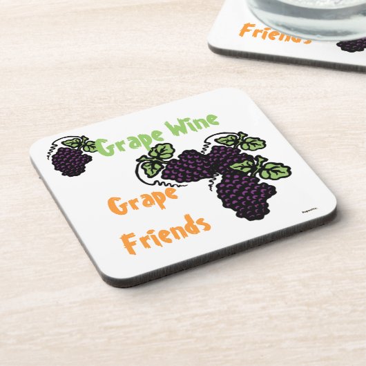 Traubenfreunde Getränkeuntersetzer (Linke Seite)