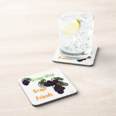 Traubenfreunde Getränkeuntersetzer (Rechte Seite)