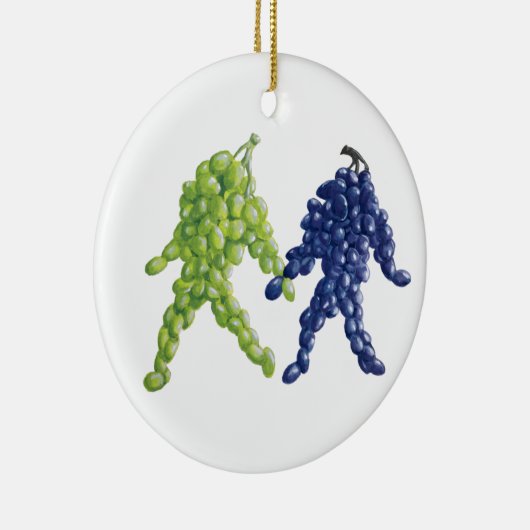 Traubenfreunde Keramik Ornament (Rechts)