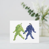 Traubenfreunde Postkarte (Stehend Vorderseite)