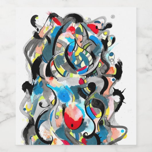 Traubengalaxie Weinetikett (Einzelnes Label)