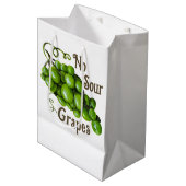 Traubengeschenktasche Mittlere Geschenktüte (Vorderseite Schrägansicht)