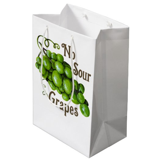 Traubengeschenktasche Mittlere Geschenktüte (Rückseite Schrägansicht)