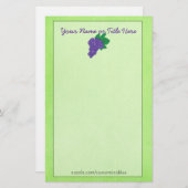 Traubengeschirr Briefpapier (Vorne/Hinten)