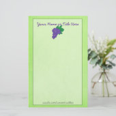 Traubengeschirr Briefpapier (Stehend Vorderseite)