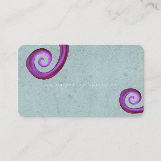 Traubengrube Vintag Visitenkarte (Vorderseite)