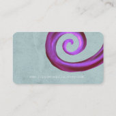 Traubengrube Vintag Visitenkarte (Rückseite)