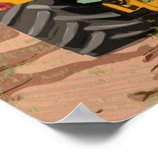 Traubenharvester Poster (Ecke)