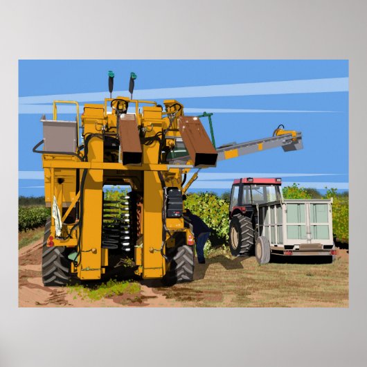 Traubenharvester Poster (Vorne)
