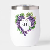 Traubenherzmonogramm-Initialen (Vorderseite)