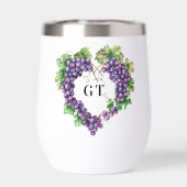 Traubenherzmonogramm-Initialen (Rückseite)