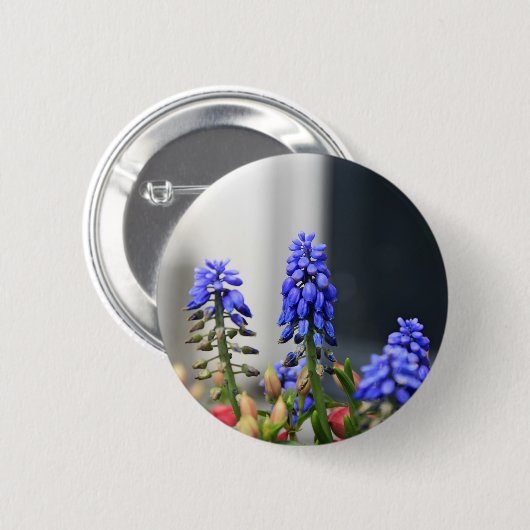 Traubenhyakinth Button (Vorne & Hinten)