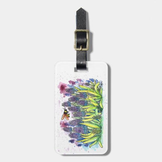 TraubenHyakinth Gepäckanhänger (Vorderseite vertikal)