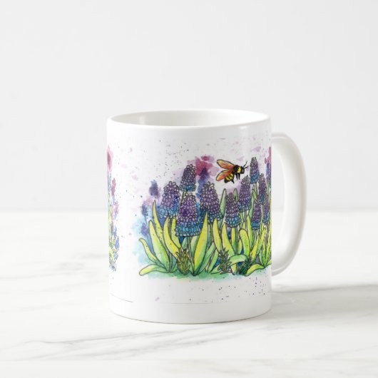 TraubenHyakinth Kaffeetasse (VorderseiteRechts)