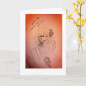 Traubenkarte Karte (Gelbe Blume)