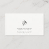 Traubenkern | Rotes Weinglas | Holz Visitenkarte (Rückseite)