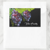 Traubenkleber Rechteckiger Aufkleber (Tasche)