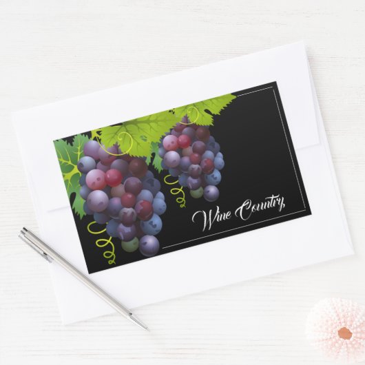 Traubenkleber Rechteckiger Aufkleber (Umschlag)