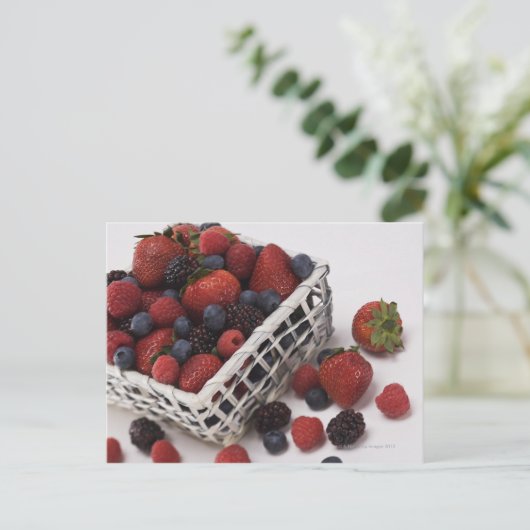 Traubenkörbe Postkarte (Stehend Vorderseite)