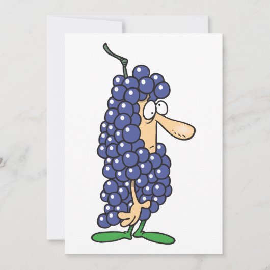 Traubenkostüm Einladung (Vorderseite)