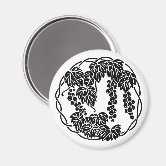 Traubenkreismagnet Magnet (Vorderseite/Rückseite)