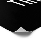 Traubenmädchen denken wie sonnige Früchte Pun Dark Poster (Ecke)