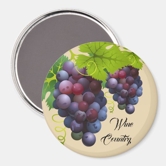 Traubenmagnet Magnet (Vorderseite/Rückseite)