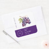 Traubenmarkierung für kleine Unternehmen Quadratischer Aufkleber (Umschlag)