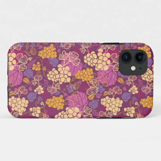 Traubenmostmuster Case-Mate iPhone Hülle (Rückseite (Horizontal))