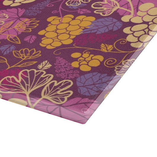 Traubenmostmuster Schneidebrett (Ecke)