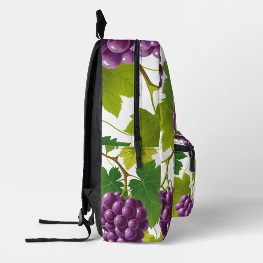 Traubenmuster Bedruckter Rucksack (Links)